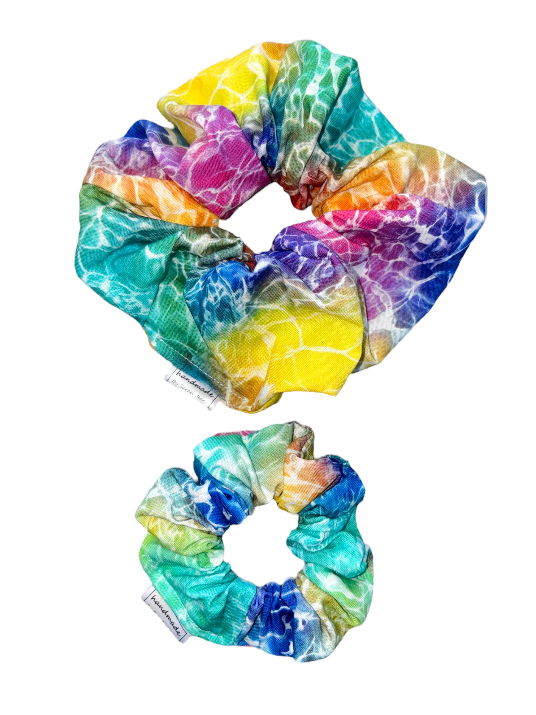 Rainbow Joy Collection - Poolside Prism Bandana and Hair Scrunchie