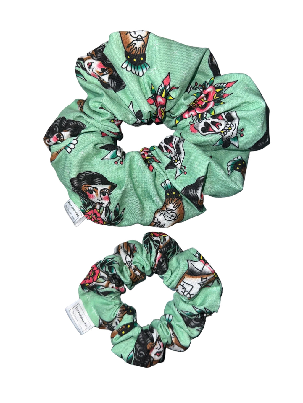 Aaron’s Collection - Pinup Girl Tattoos Pet Bandana and Hair Scrunchie