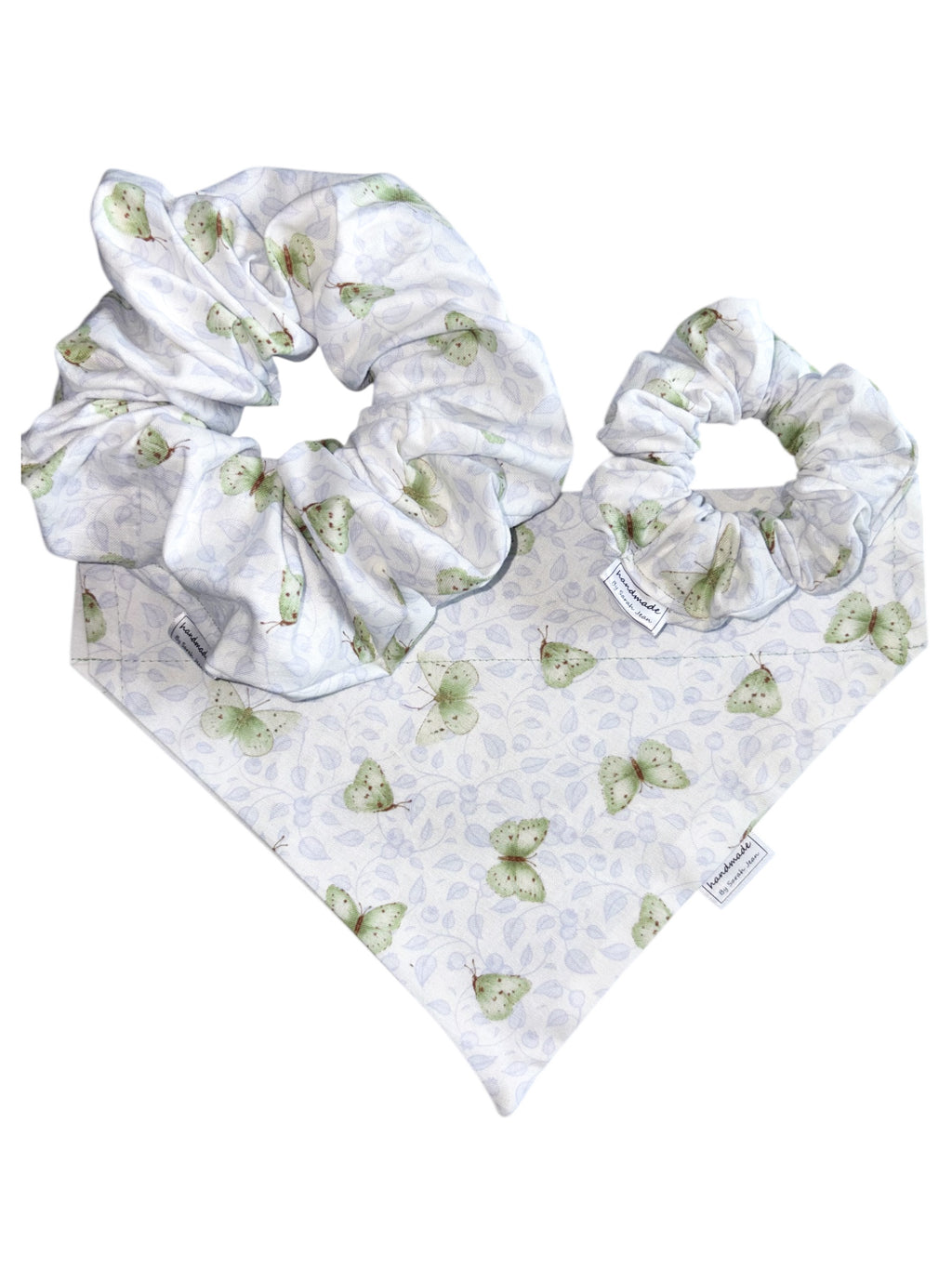 Garden Whimsy Collection - Butterflies Bandana and Hair Scrunchie