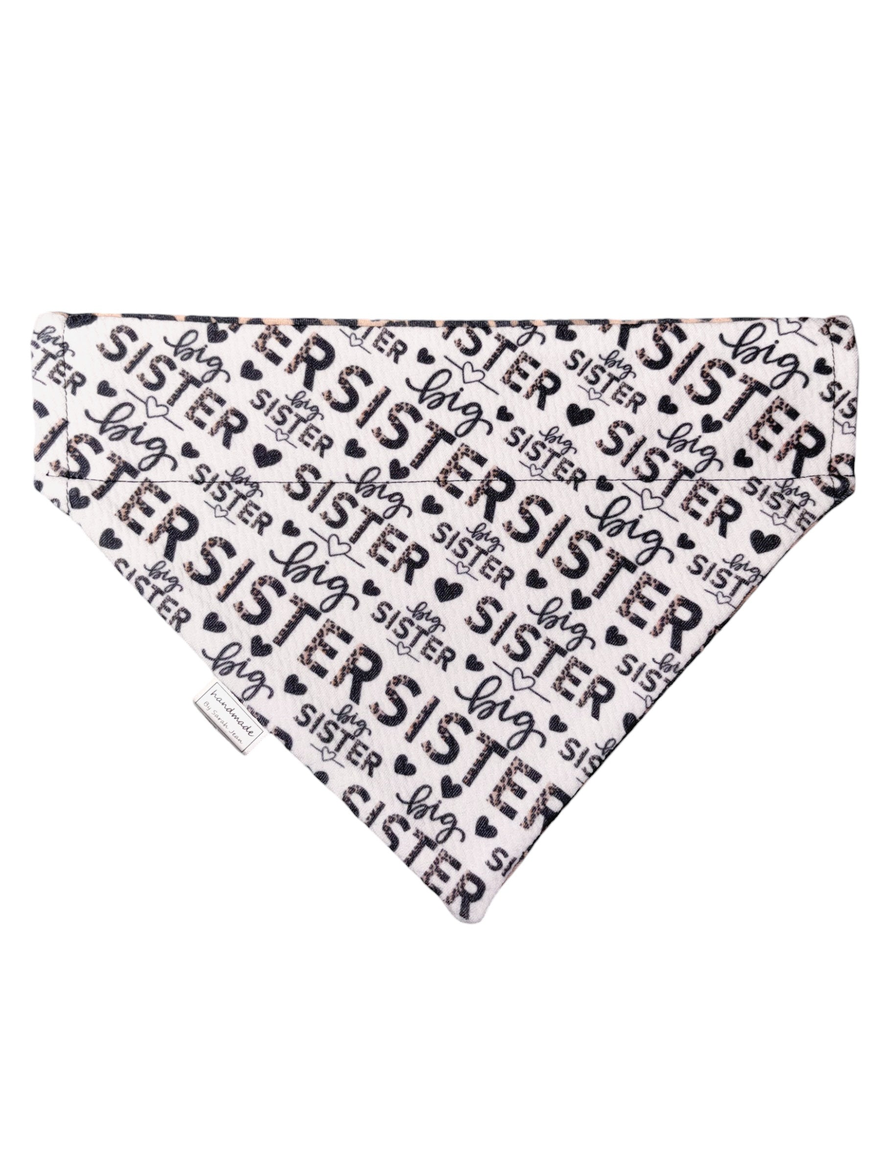 Big Sibling Collection - Big Sister + Wild Leopard Reversible Bandana