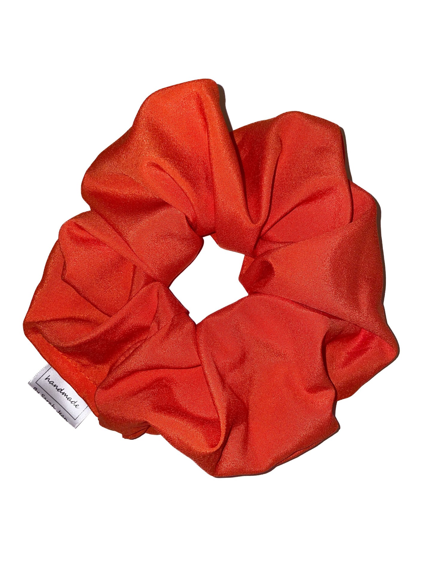 Silky Orange Hair Scrunchies