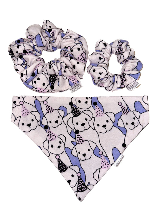 Happy Birthday Collection  - Pawty Pups Pet Bandanas and Hair Scrunchies