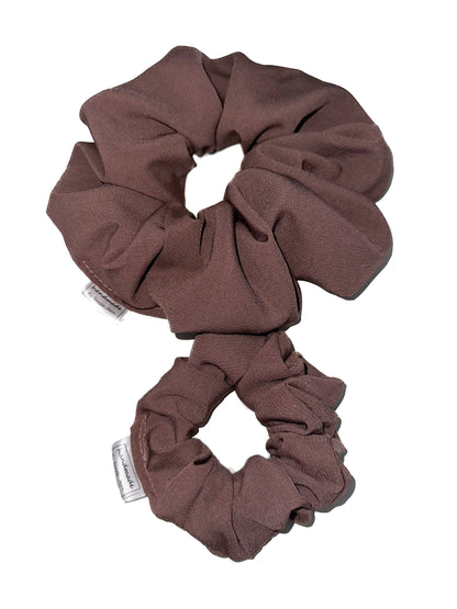 Grey Plum Hair Scrunchies