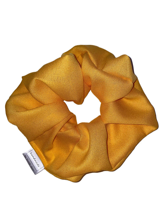 Sunflower Yellow Silky Hair Scrunchies