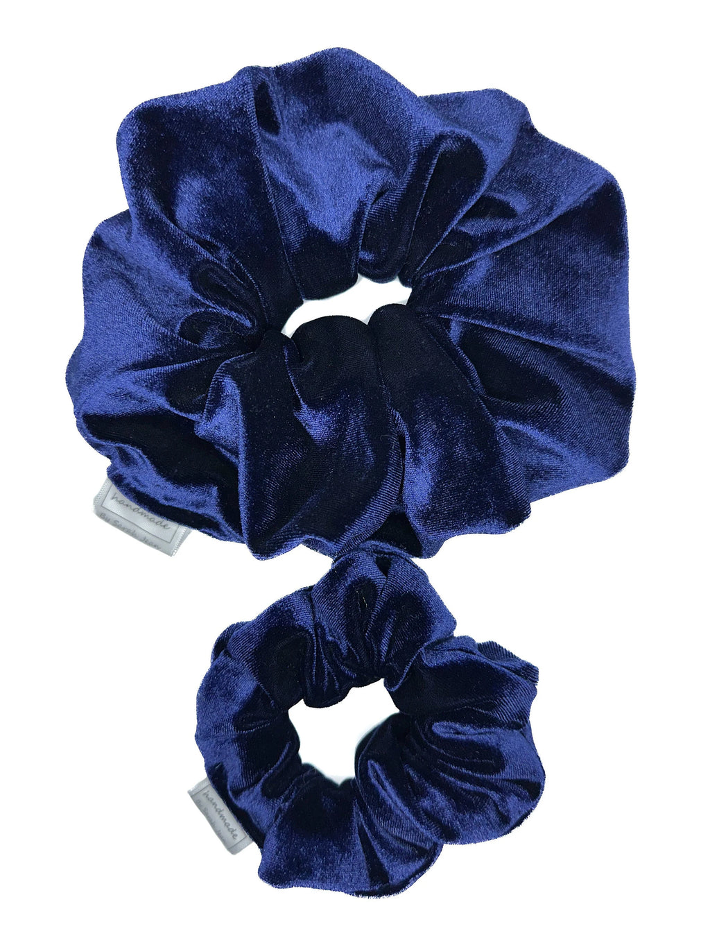 Velvet Vibes Collection - Midnight Blue Hair Scrunchie