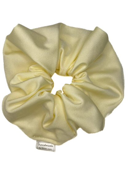 Sweat and Swim Collection - Pastel Yellow Lycra Hair Scrunchies