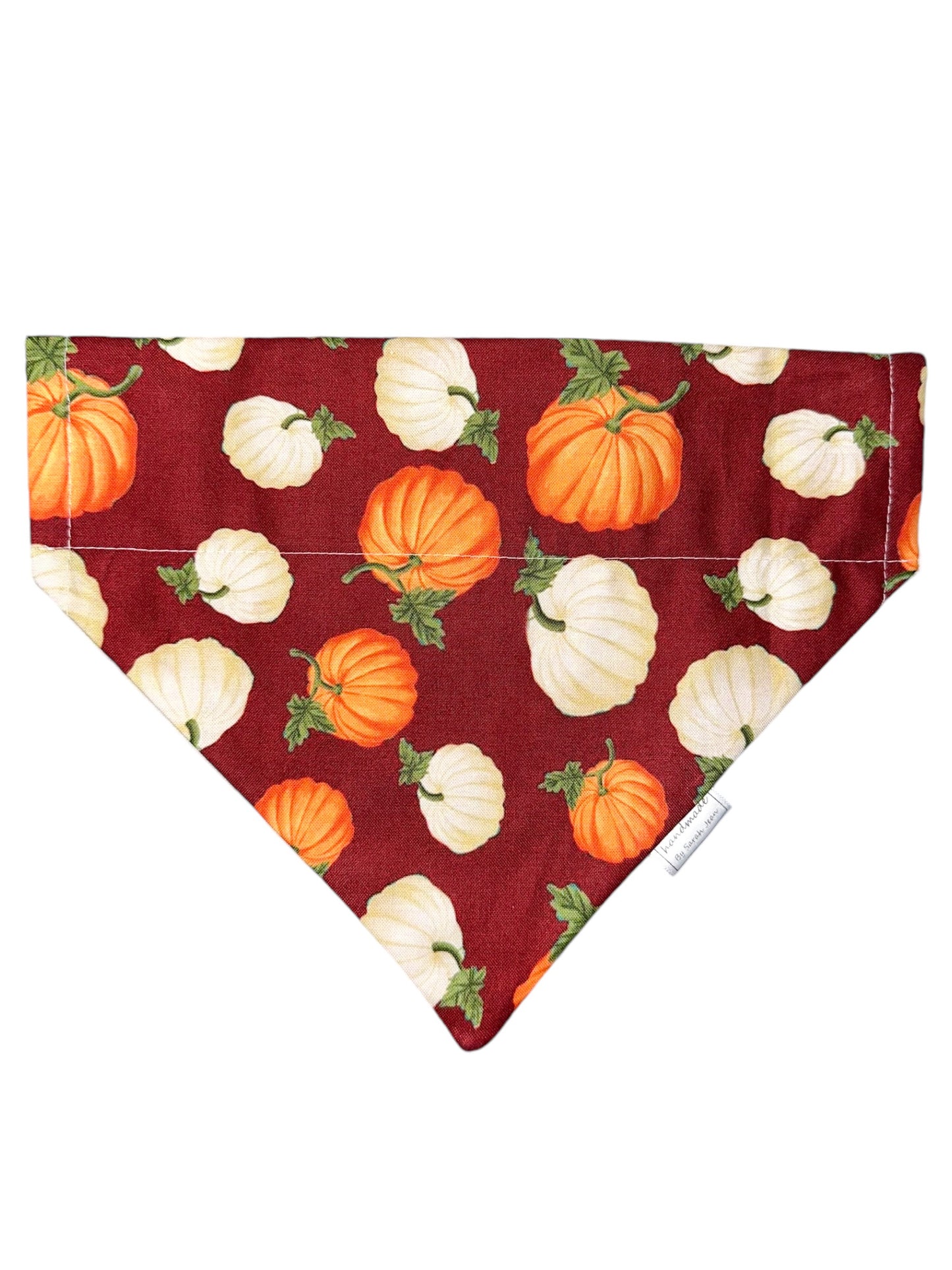 Fall Favorites Collection - Burgundy Pumpkin Patch Bandanas and Hair Scrunchies