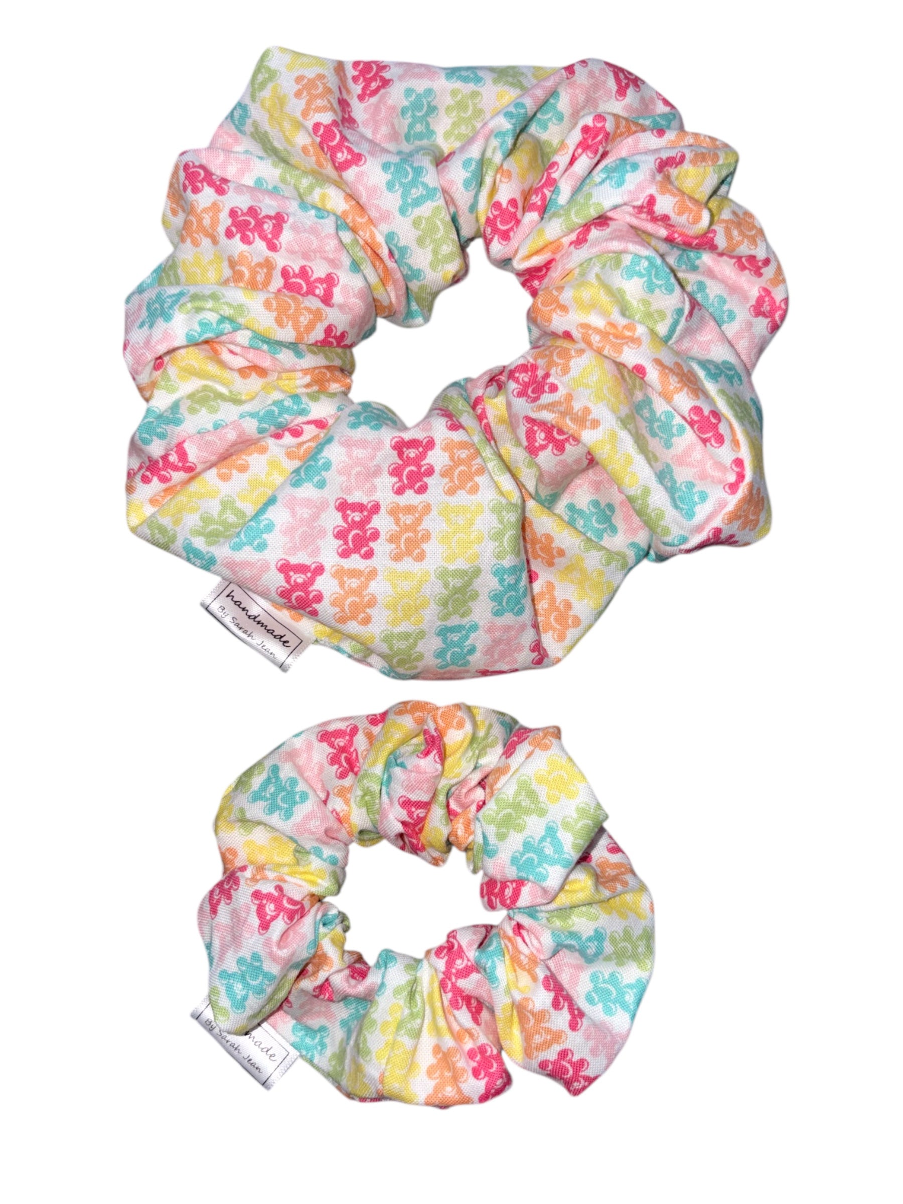 Rainbow Joy Collection - Bubblegum Bears Bandana and Hair Scrunchie
