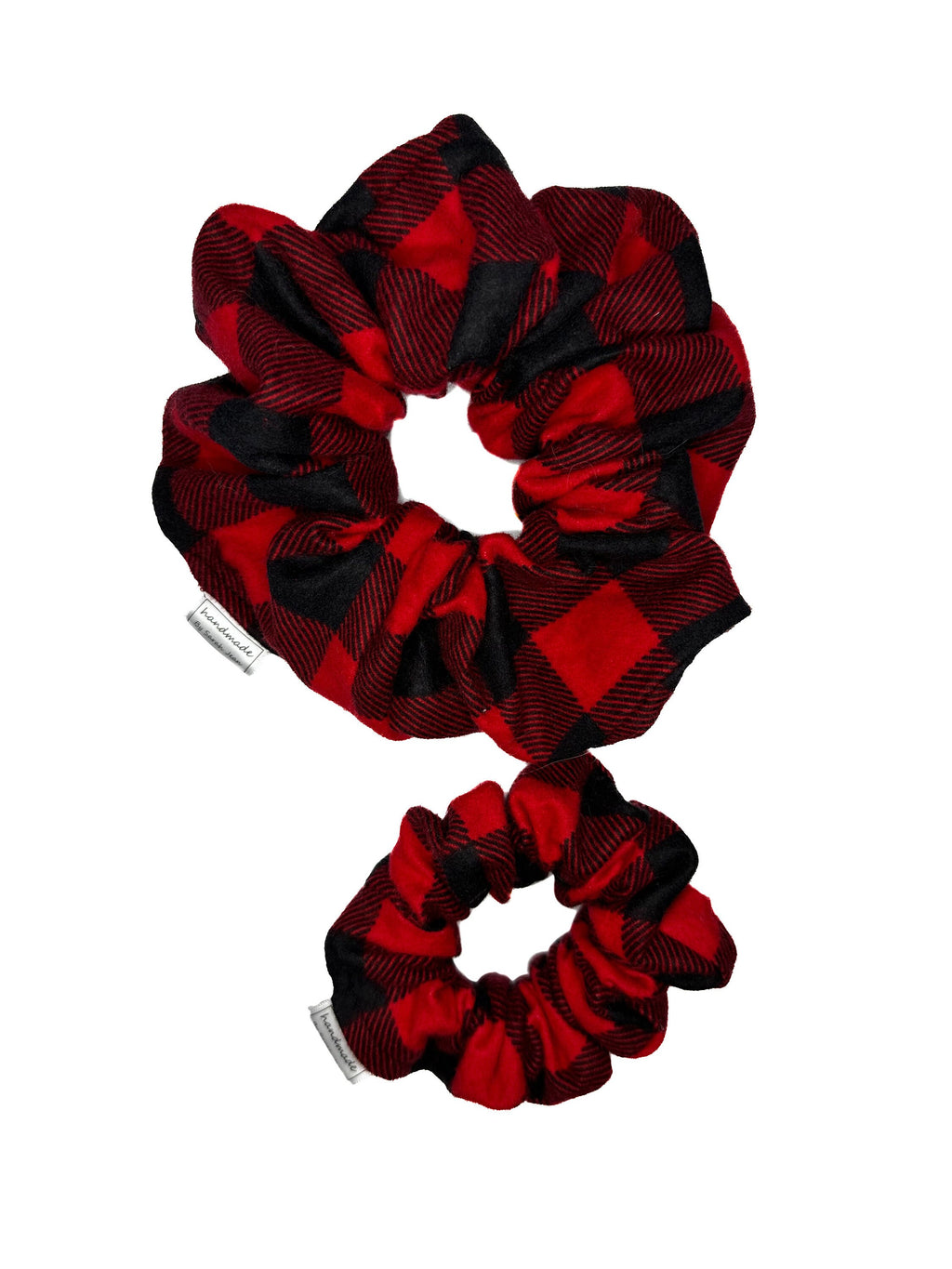 Buffalo Plaid Hair Scrunchies