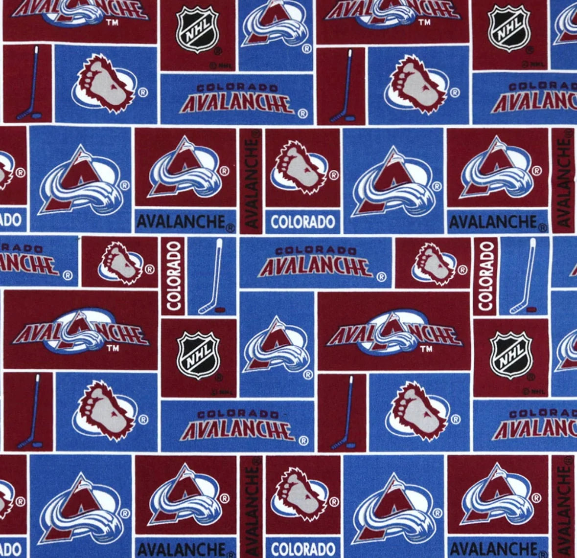 Hockey Collection - Colorado Avalanche Pet Bandanas and Hair Scrunchies