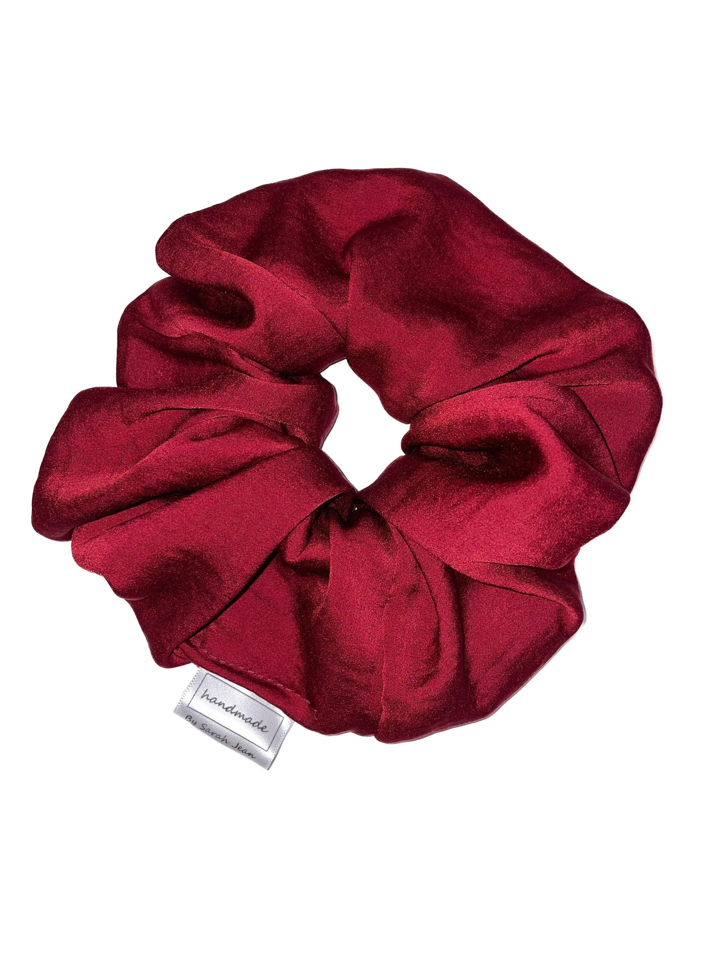 Merlot Red Silky Hair Scrunchies