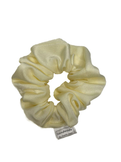 Sweat and Swim Collection - Pastel Yellow Lycra Hair Scrunchies