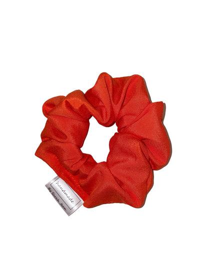 Silky Orange Hair Scrunchies