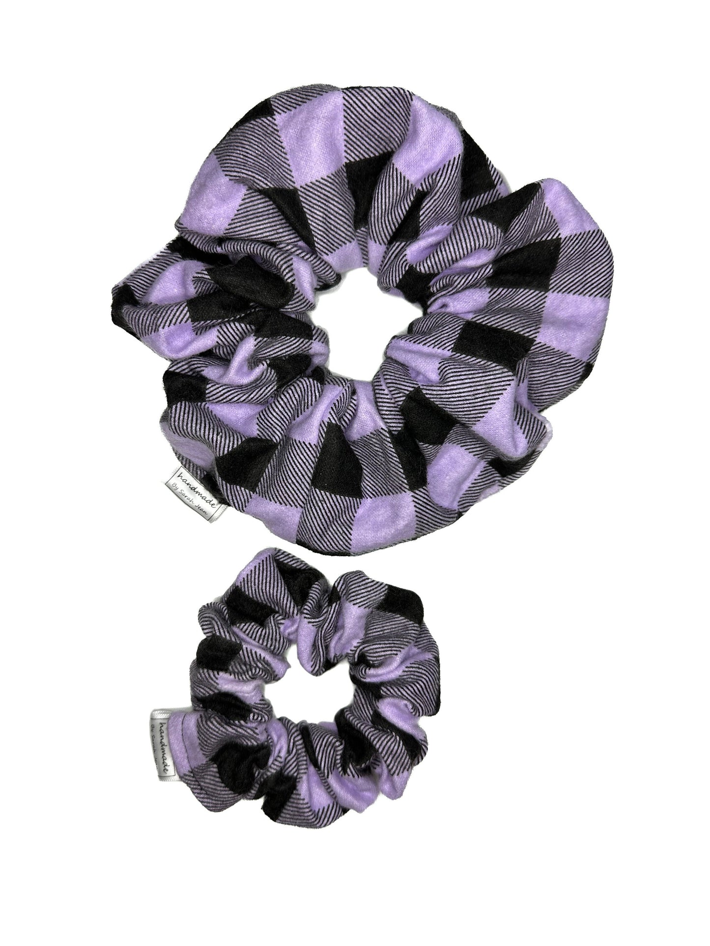 Buffalo Plaid Collection - Purple Pet Bandanas and Hair Scrunchies