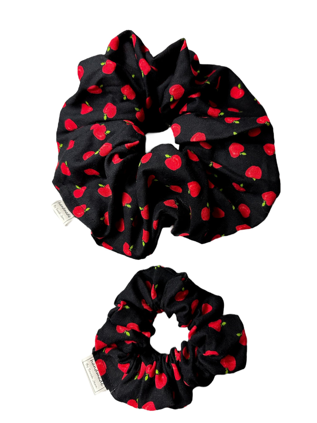 Back to School Collection - Red Apple Pet Bandana and Hair Scrunchie