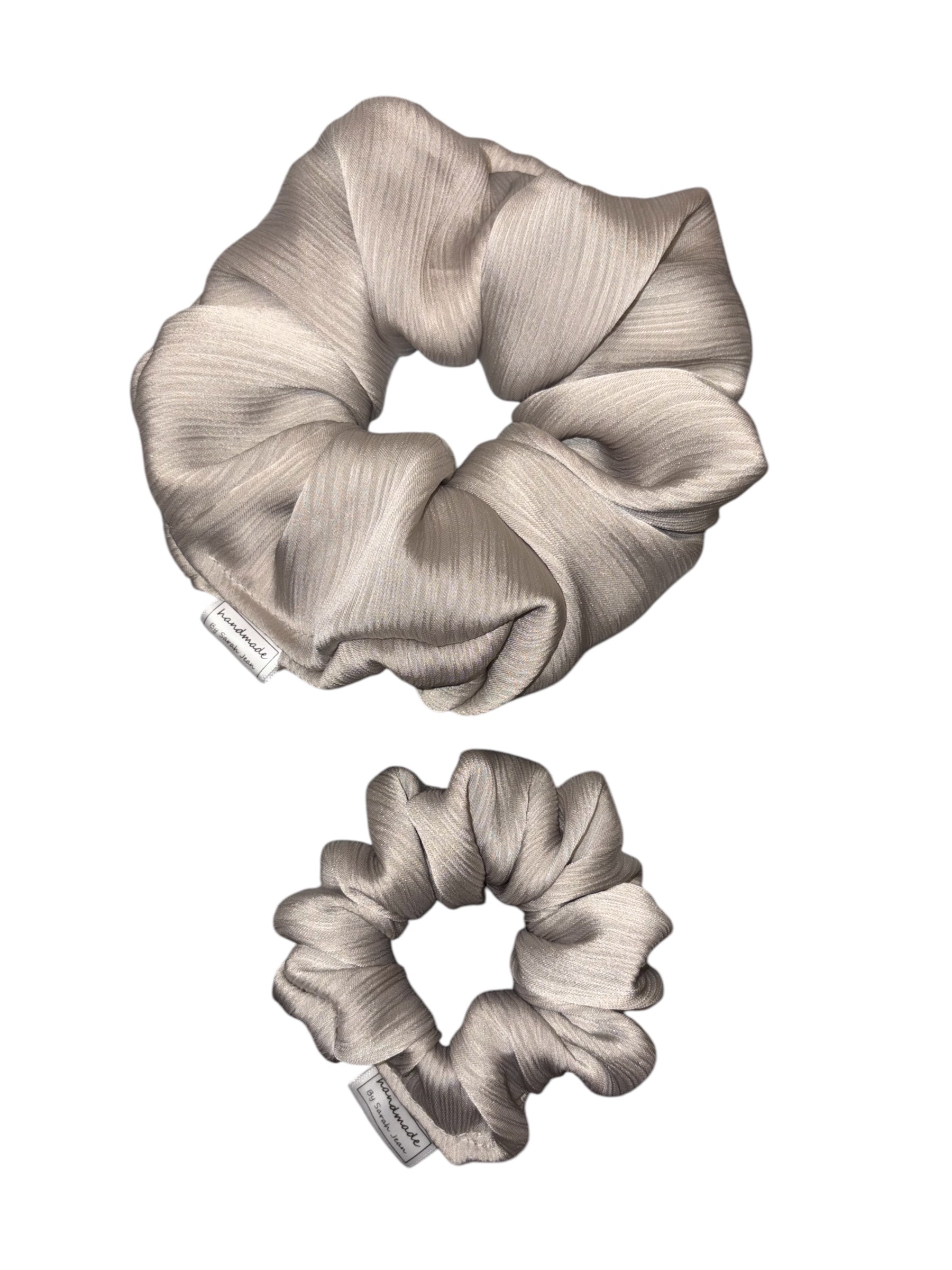 The Dani Collection - Champagne Beige Hair Scrunchies