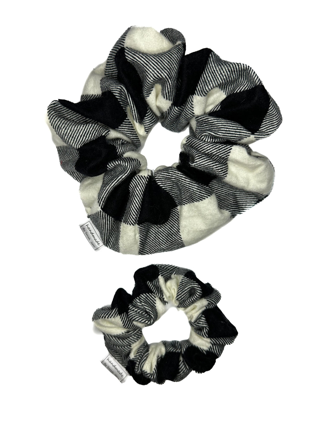 Buffalo Plaid Collection - Beige Pet Bandanas and Hair Scrunchies
