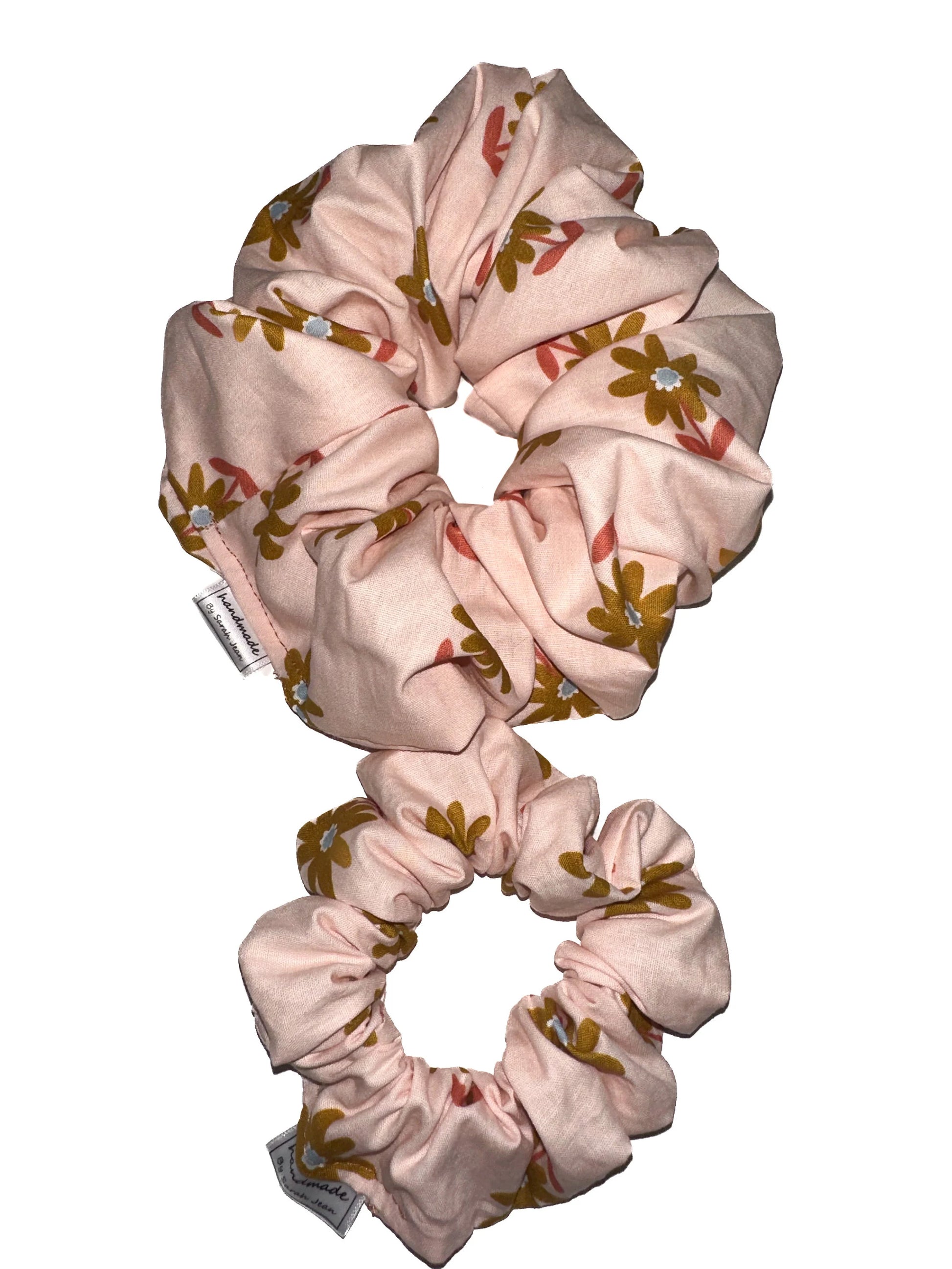 Floral Collection - Copper Daisy Pet Bandanas and Hair Scrunchies