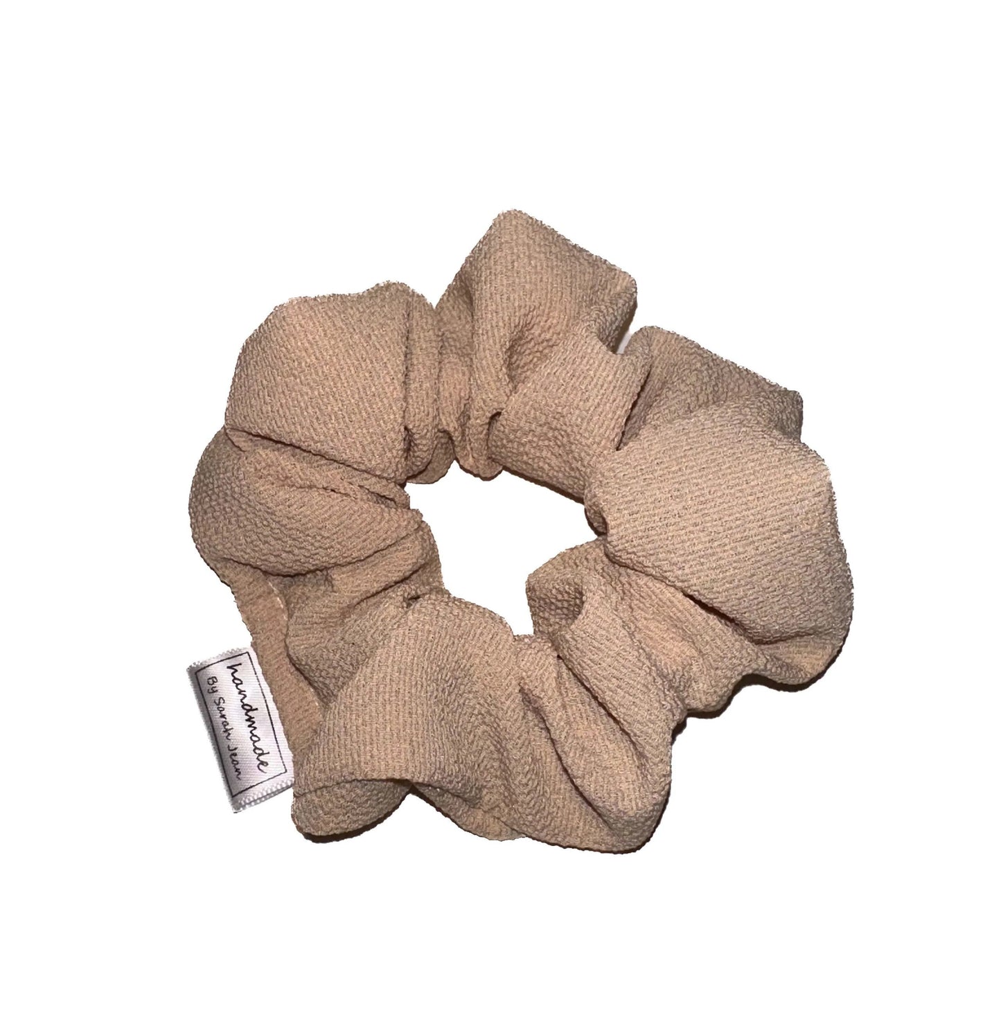 Beach Daze Collection - Soft Sand Tan Bubble Crepe Hair Scrunchies