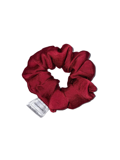 Merlot Red Silky Hair Scrunchies