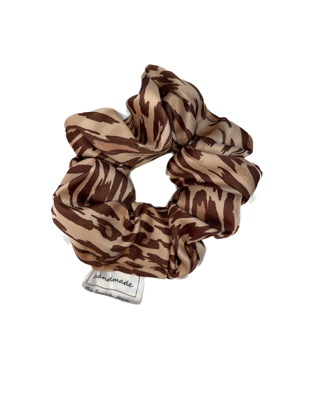 Leopard Animal Print Stretch Satin Hair Scrunchies