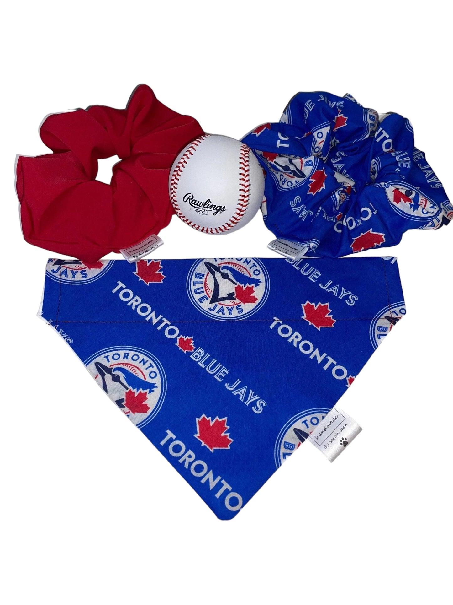 Baseball Collection - Toronto Blue Jays Pet Bandanas and Hair Scrunchies