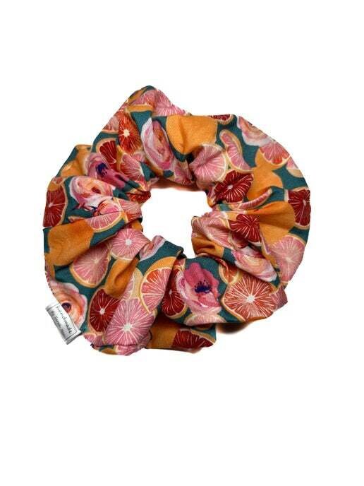 Summer Picnic Collection - Grapefruit Parfait Pet Bandanas and Hair Scrunchies