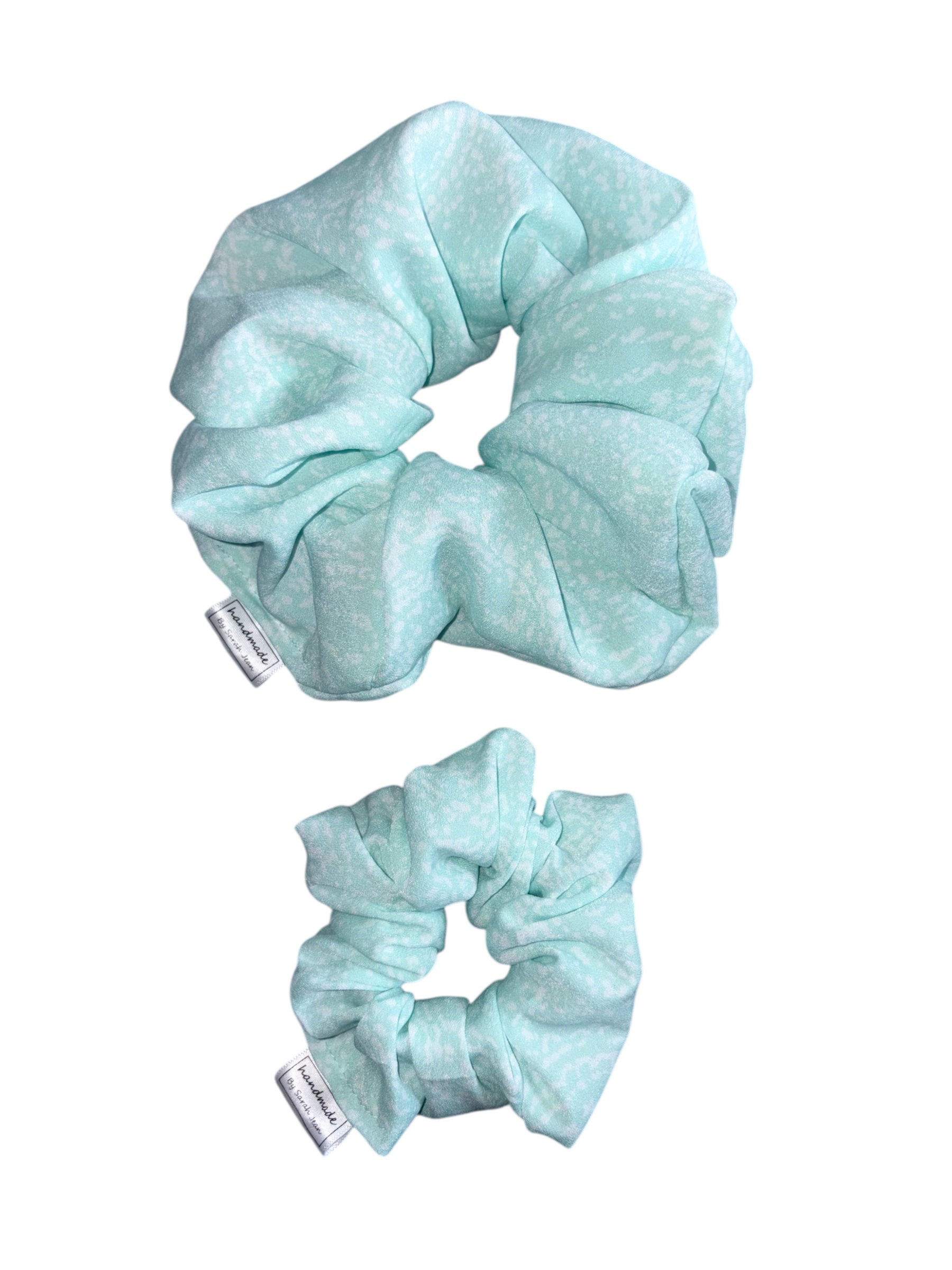 The Em Collection - Frosted Mint Hair Scrunchies