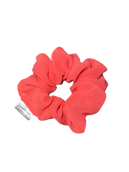 The Breagh Collection - Coral Chiffon Hair Scrunchies