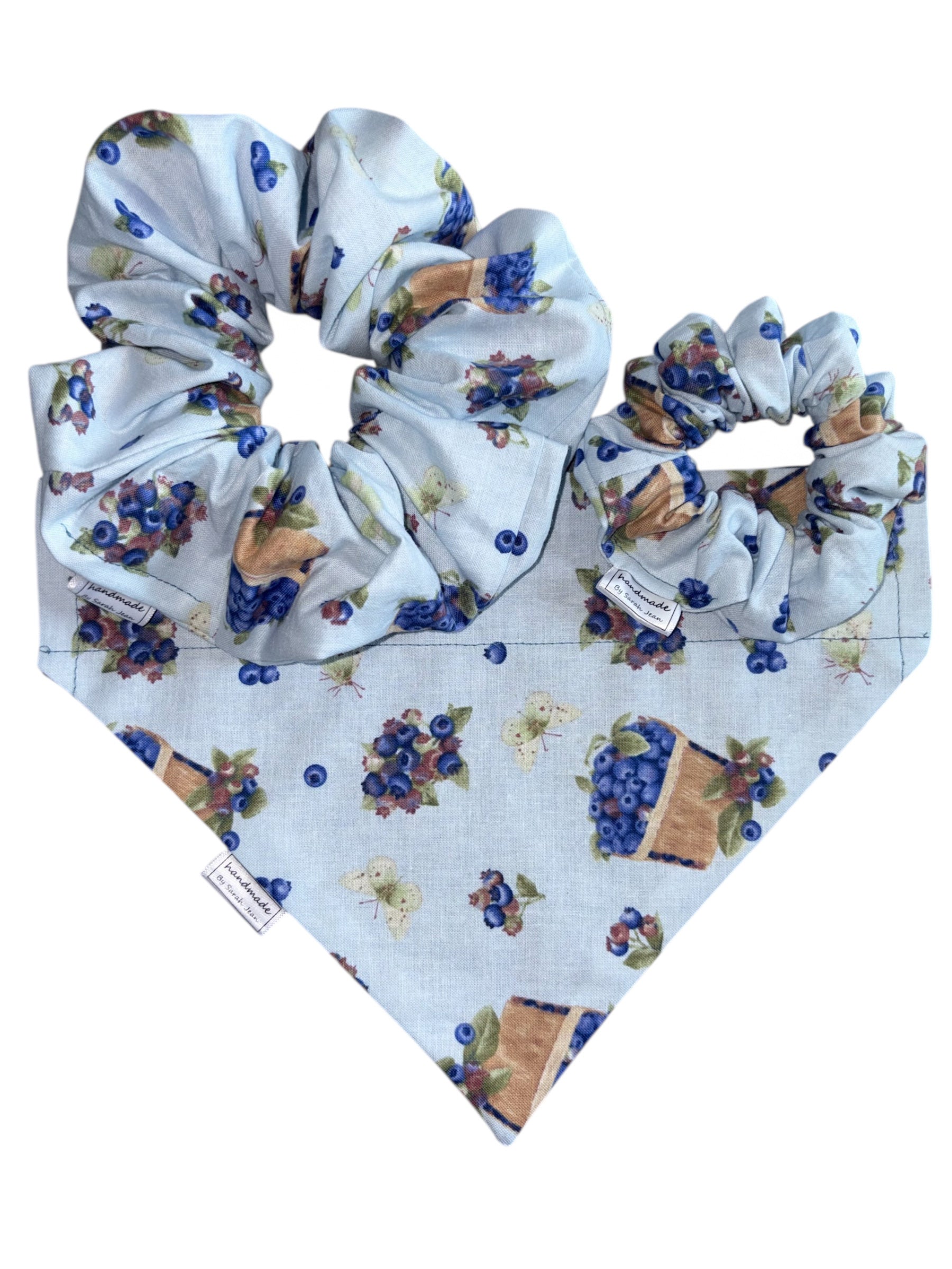 Garden Whimsy Collection - Blueberries Bandana