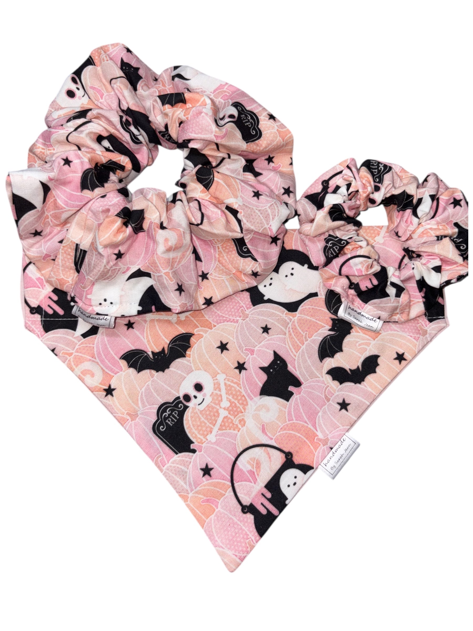 Halloween Collection - Pumpkins & Ghosts Pet Bandana