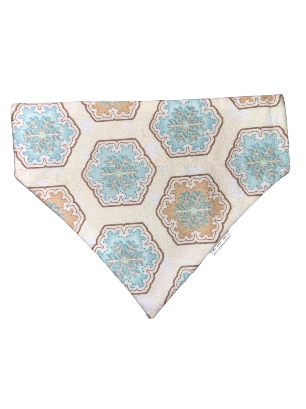 Cozy Winter Collection - Snowflake Elegance Bandana and Hair Scrunchie