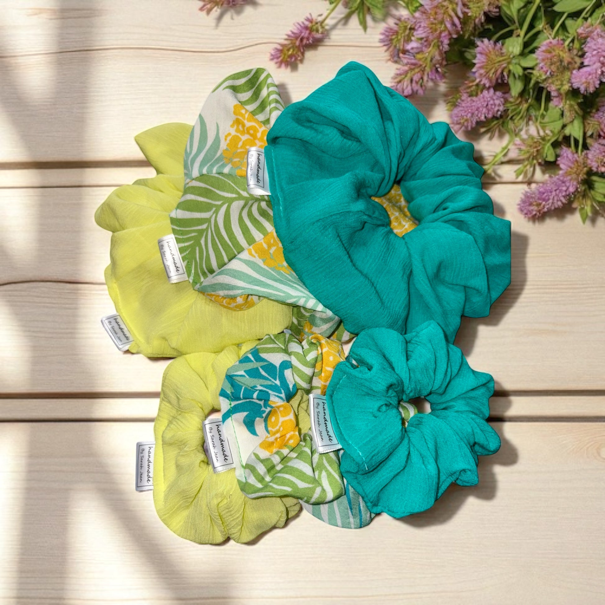 The Ferne Collection - Sunbeam Yellow Hair Scrunchies
