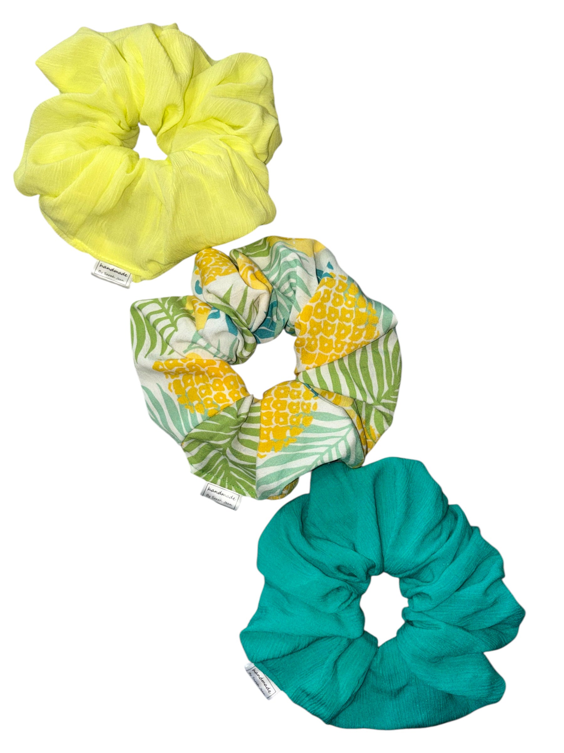 The Ferne Collection - Sunbeam Yellow Hair Scrunchies