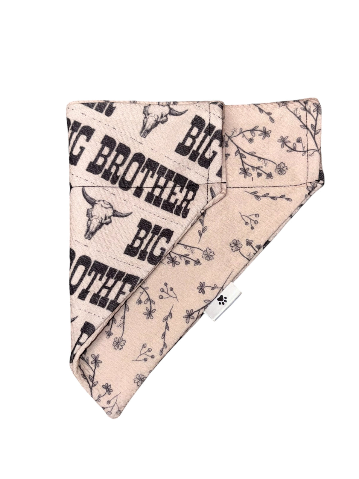 Big Sibling Collection - Big Brother + Wild Flowers Reversible Bandana