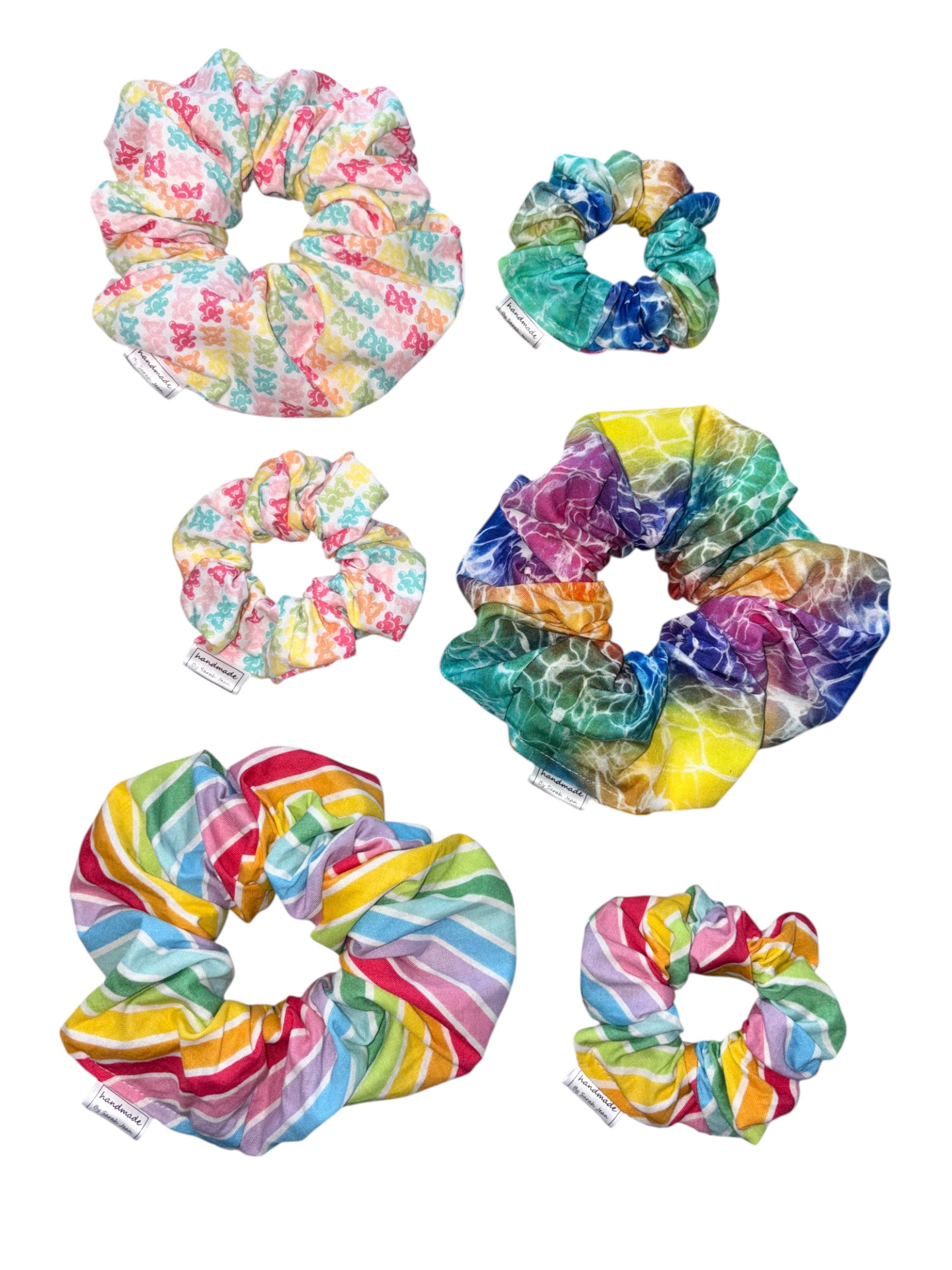 Rainbow Joy Collection - Bubblegum Bears Bandana and Hair Scrunchie
