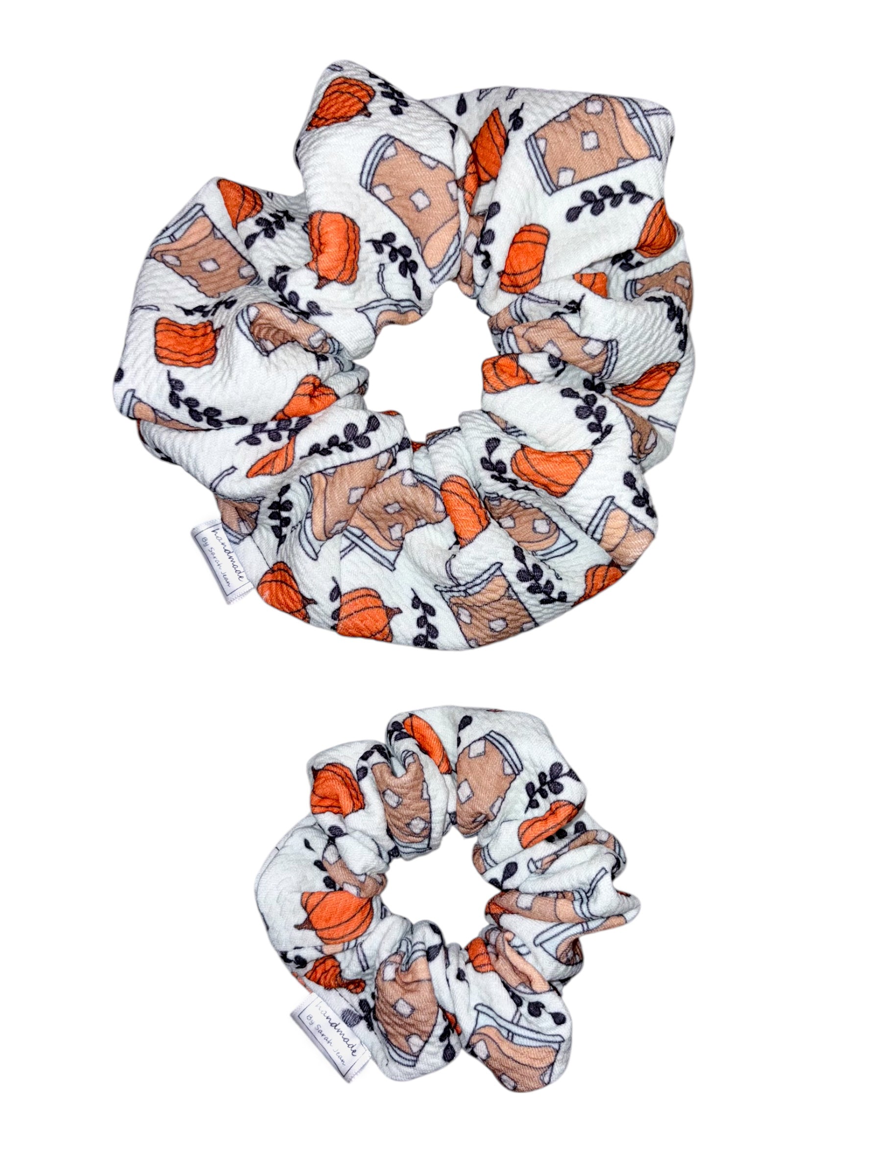 Harvest Hues Collection - Iced Coffee Hair Scrunchie