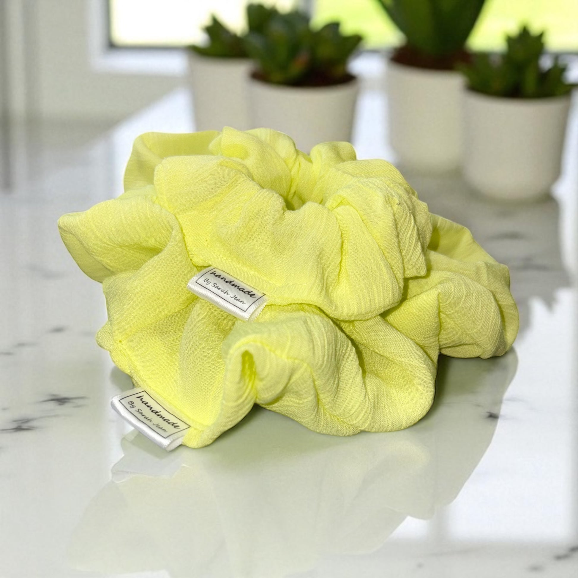 The Ferne Collection - Sunbeam Yellow Hair Scrunchies