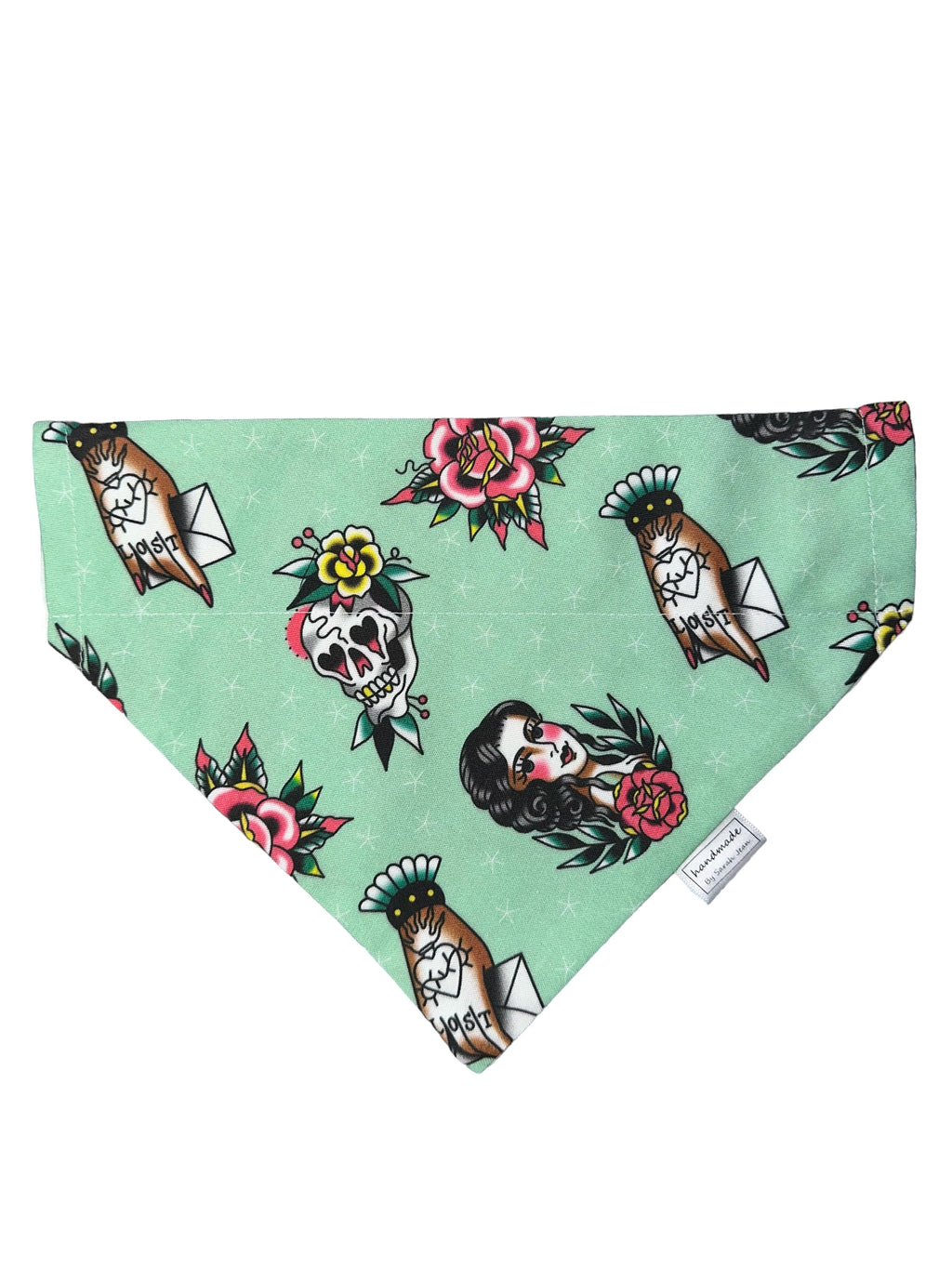 Aaron’s Collection - Pinup Girl Tattoos Pet Bandana and Hair Scrunchie