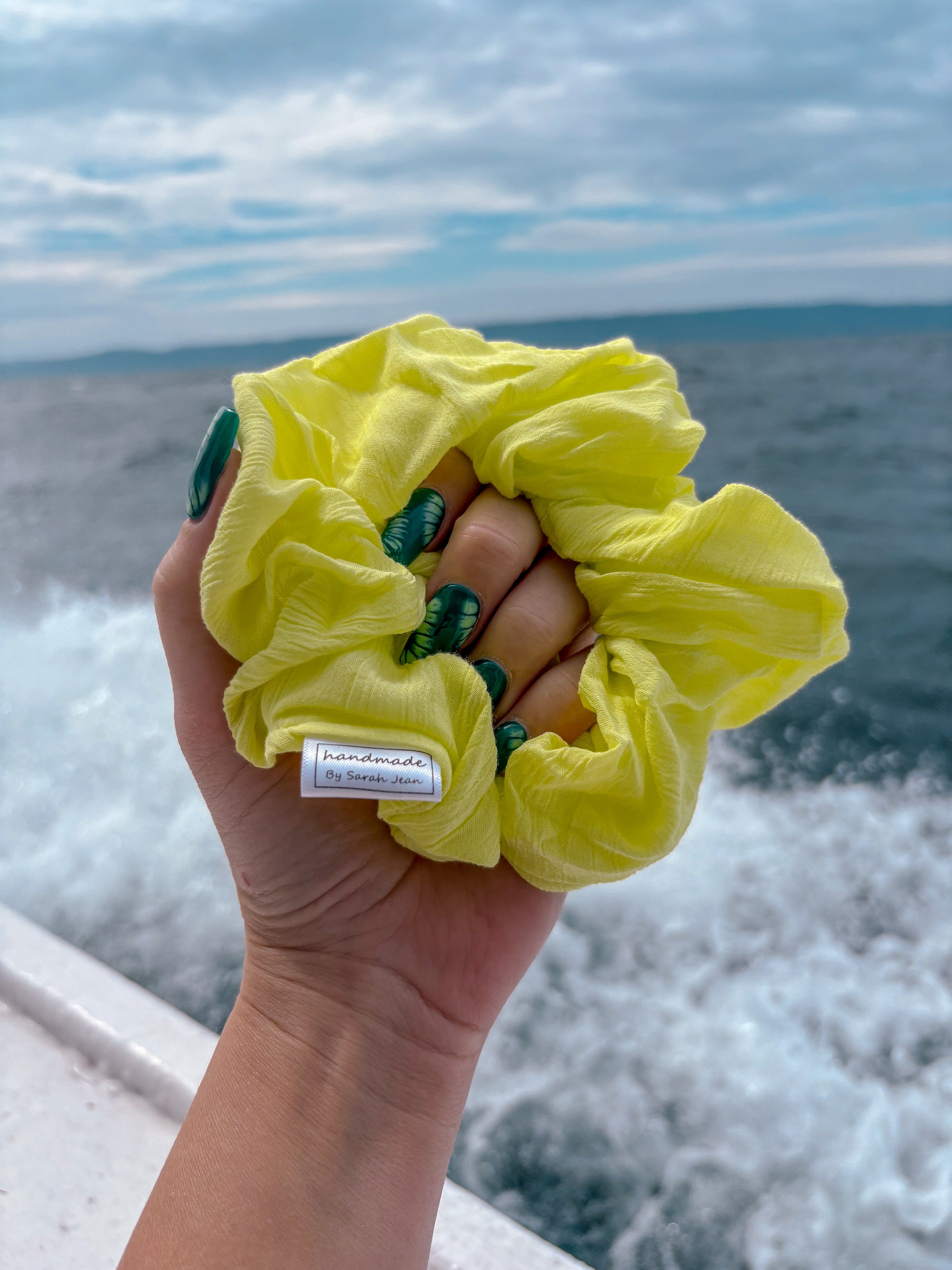 The Ferne Collection - Sunbeam Yellow Hair Scrunchies