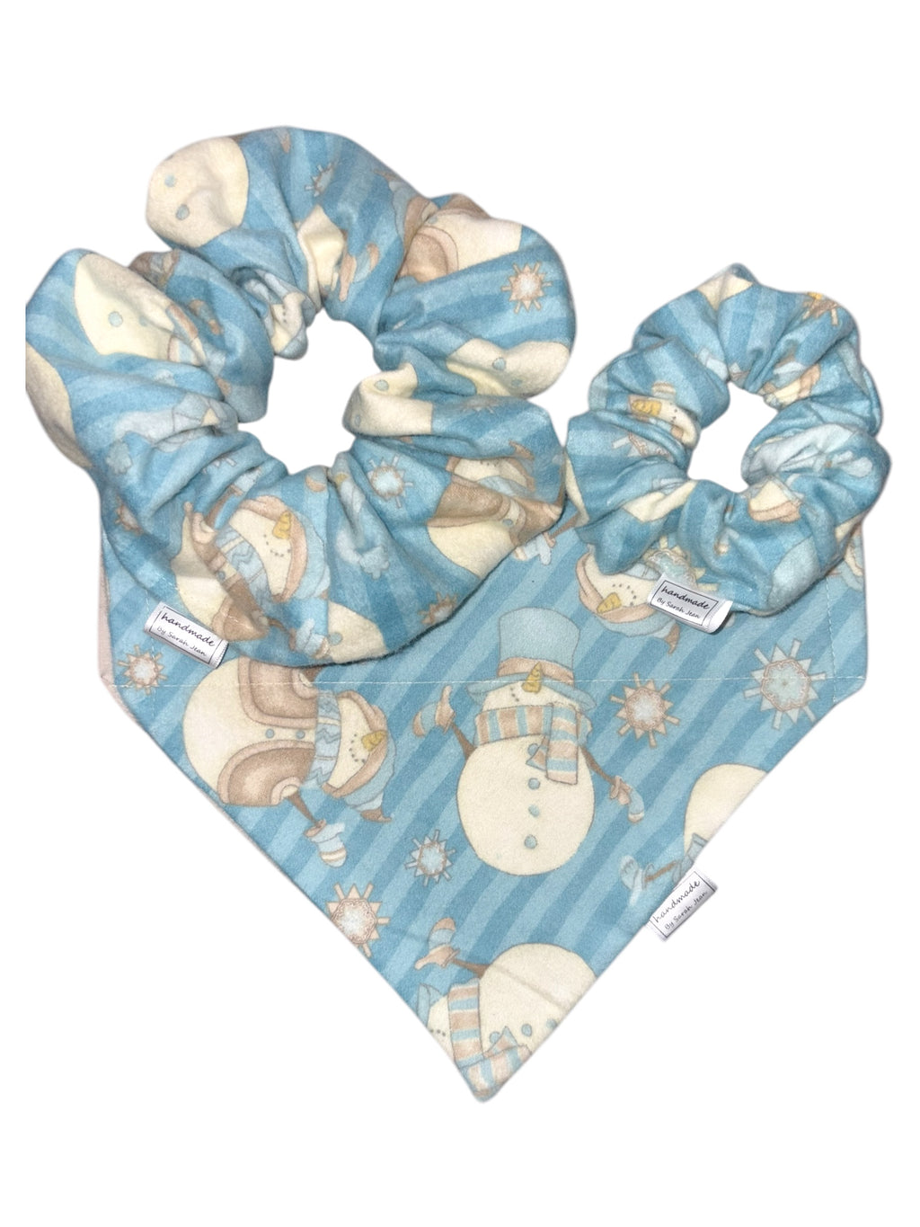 Cozy Winter Collection - Frosty Friends Bandana and Hair Scrunchie