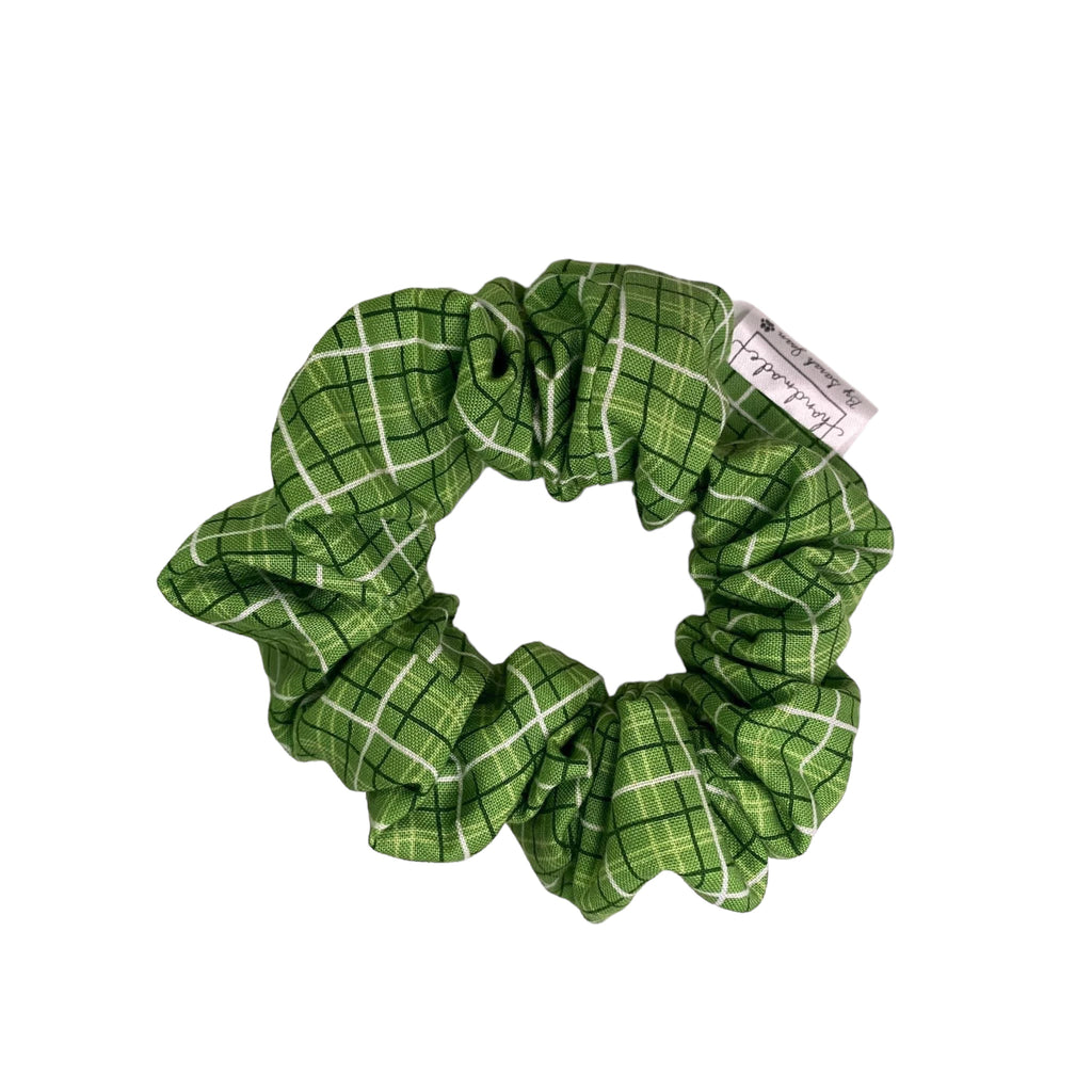 Green Plaid Pet Bandanas and Hair Scrunchies