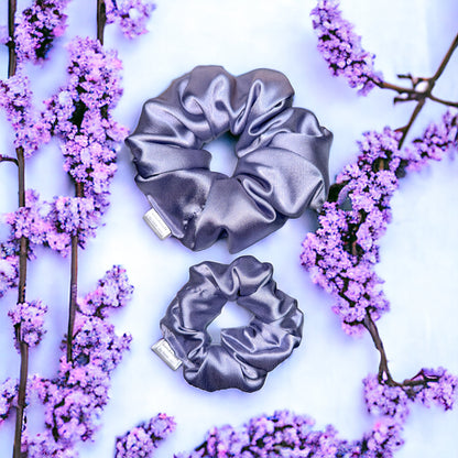 The Chelsea Collection - Lilac Satin Hair Scrunchies