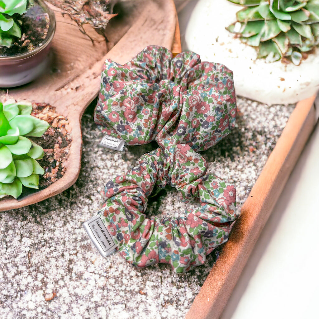 In Bloom Collection - Floral Pet Bandana and Hair Scrunchie