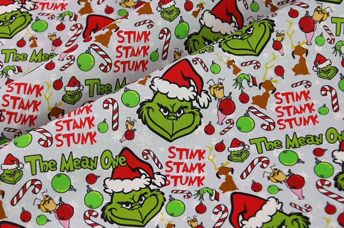 Merry Grinchmas Collection - Mean One Bandanas and Hair Scrunchies