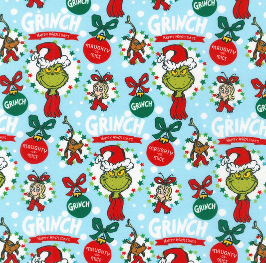 Merry Grinchmas Collection - Naughty or Nice Bandanas and Hair Scrunchies