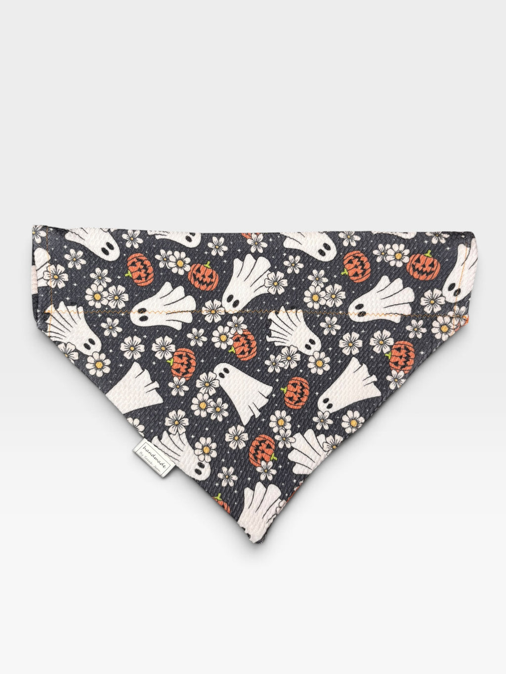 Spooky Season Collection - Ghostly Garden + Halloween Checker Reversible Bandana