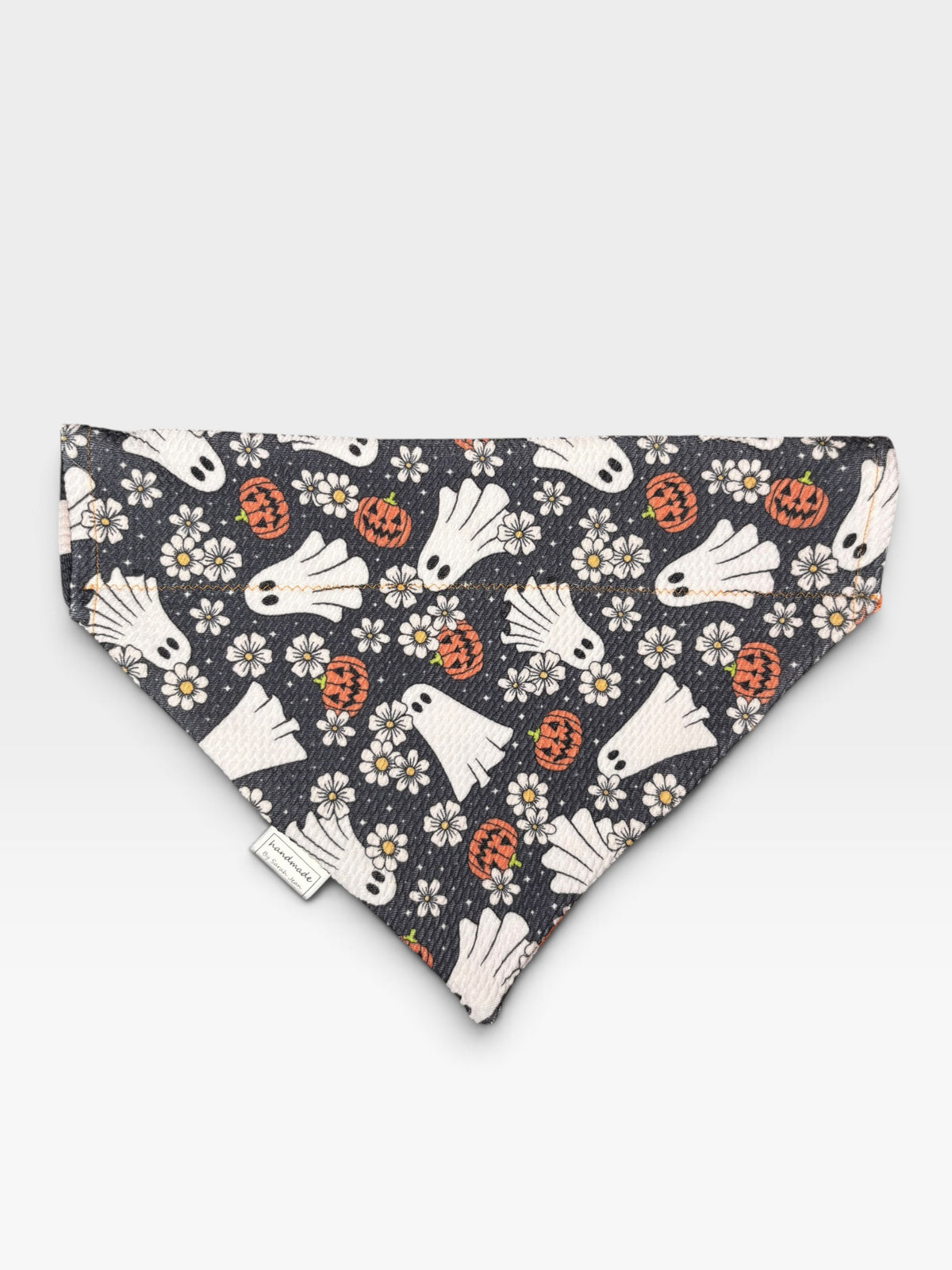 Spooky Season Collection - Ghostly Garden + Halloween Checker Reversible Bandana