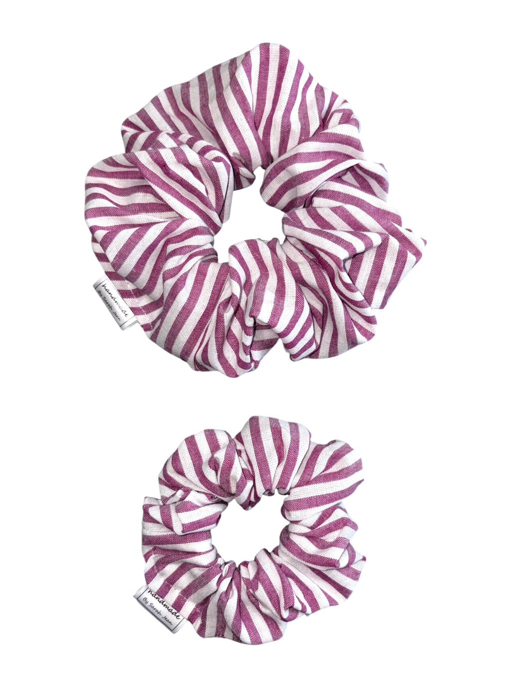 The Lettie Collection - Sugar Plum Stripe Hair Scrunchies