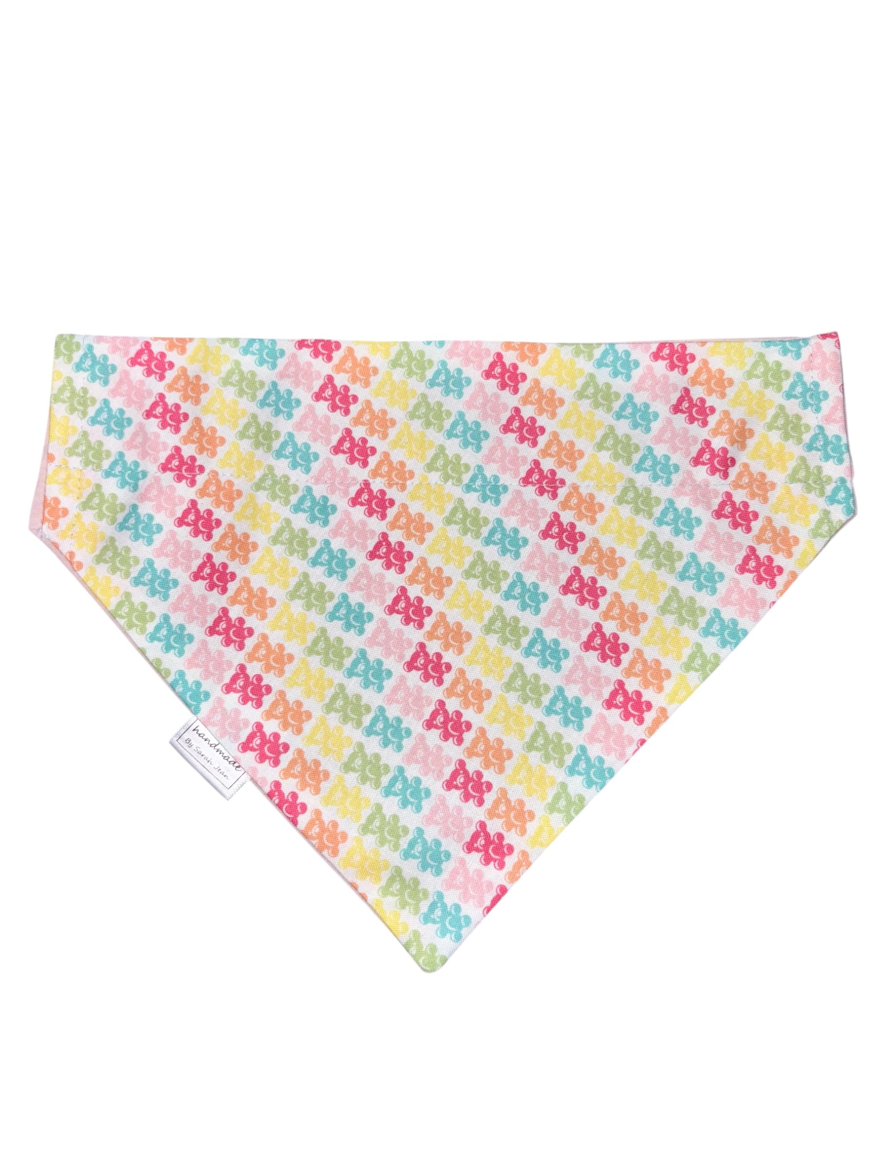 Rainbow Joy Collection - Bubblegum Bears Bandana and Hair Scrunchie